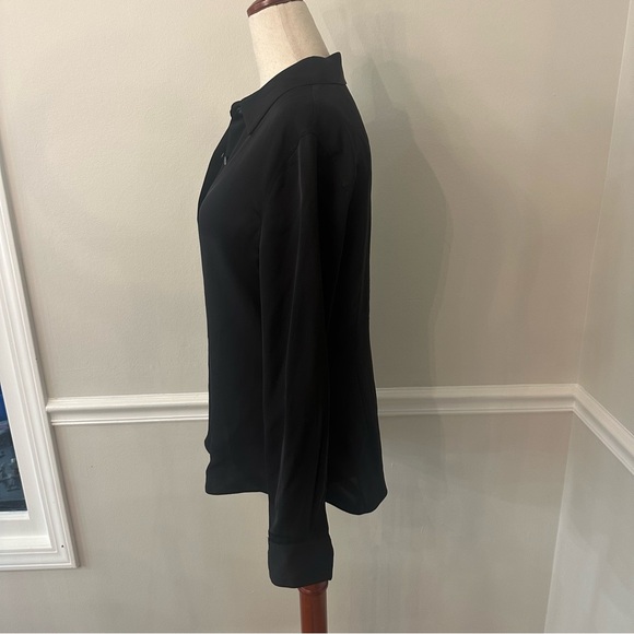 Theory Black Button-Up Blouse - Picture 4 of 6